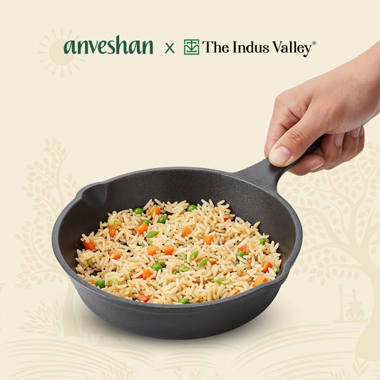 The Indus Valley CASTrong Cast Iron Fry Pan