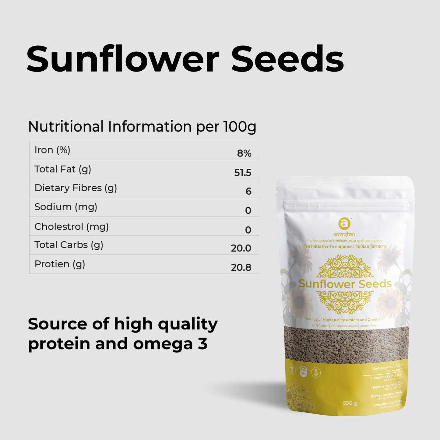 Raw Sunflower Seeds