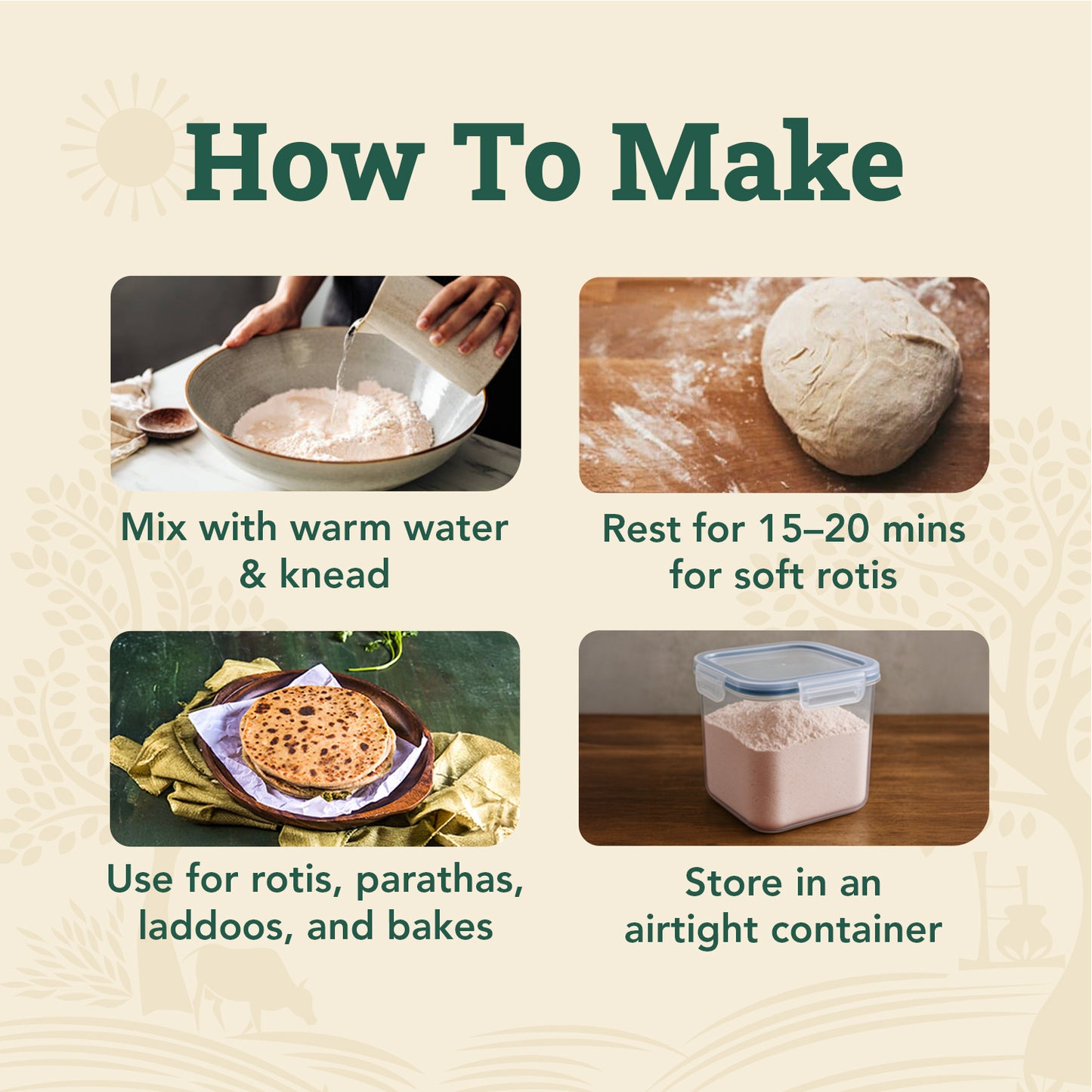 Cold-Pressed Khapli Atta | 100% Emmer Wheat | High Fibre, High Protein
