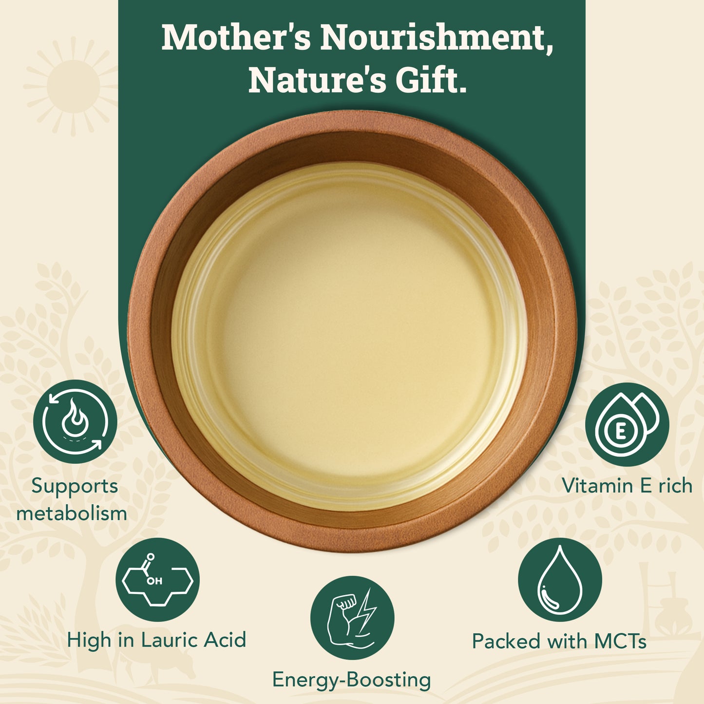 Wood-Pressed Coconut Oil