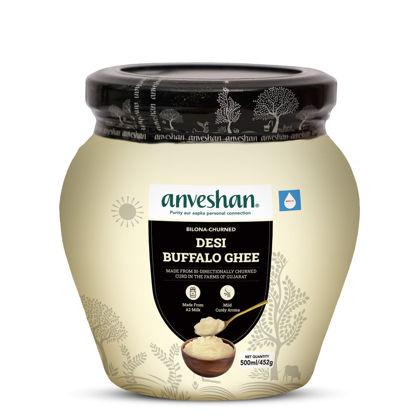 Bilona-Churned Desi Buffalo Ghee