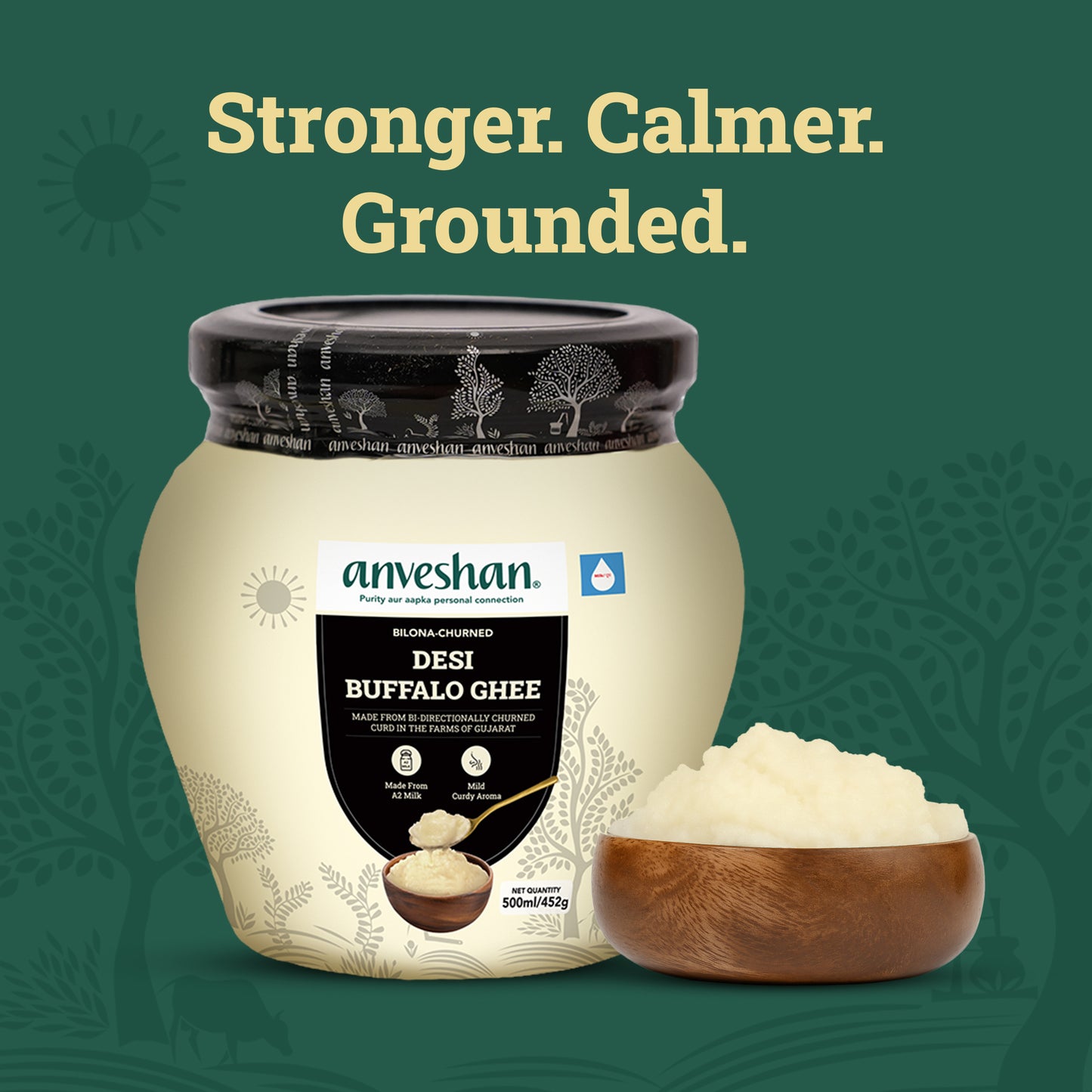 Bilona-Churned Desi Buffalo Ghee