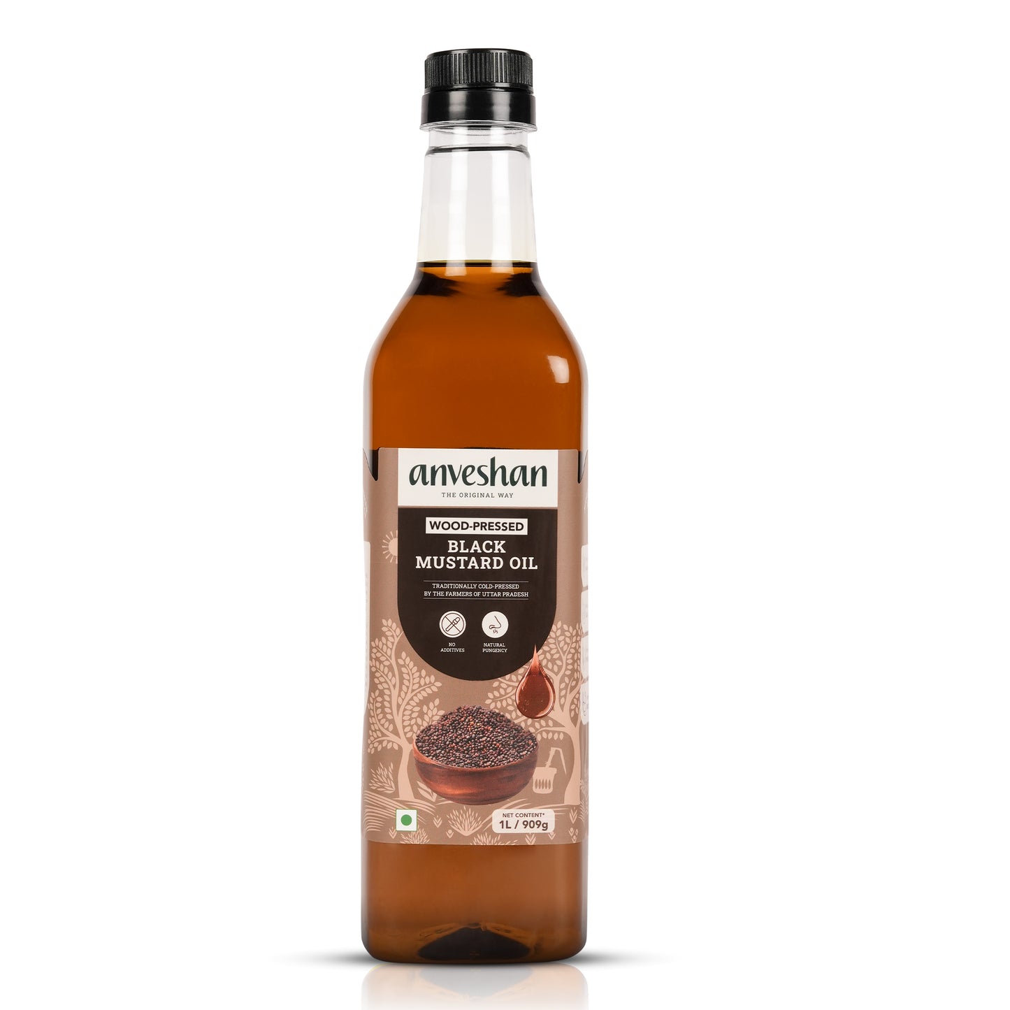 Wood-Pressed Black Mustard Oil