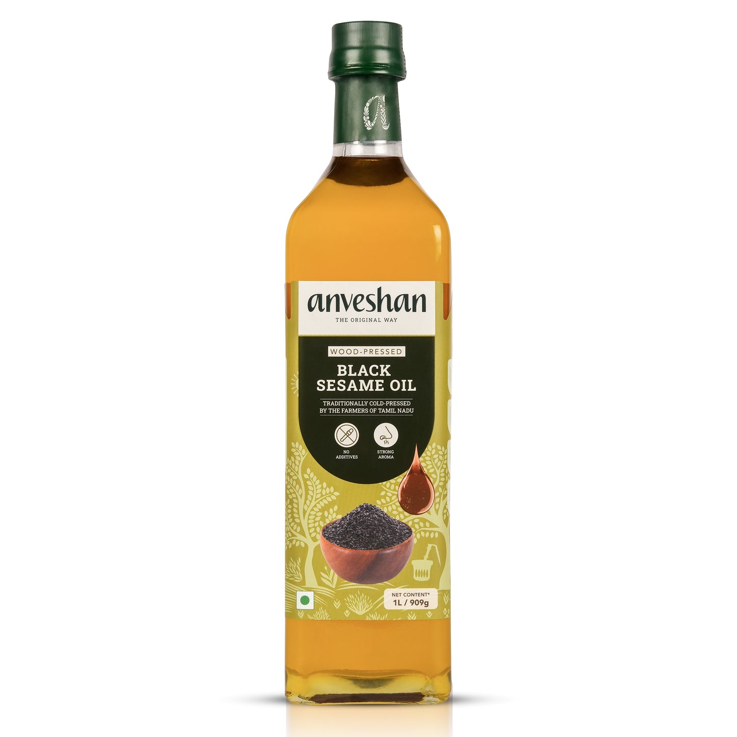 Wood-Pressed Black Sesame Oil