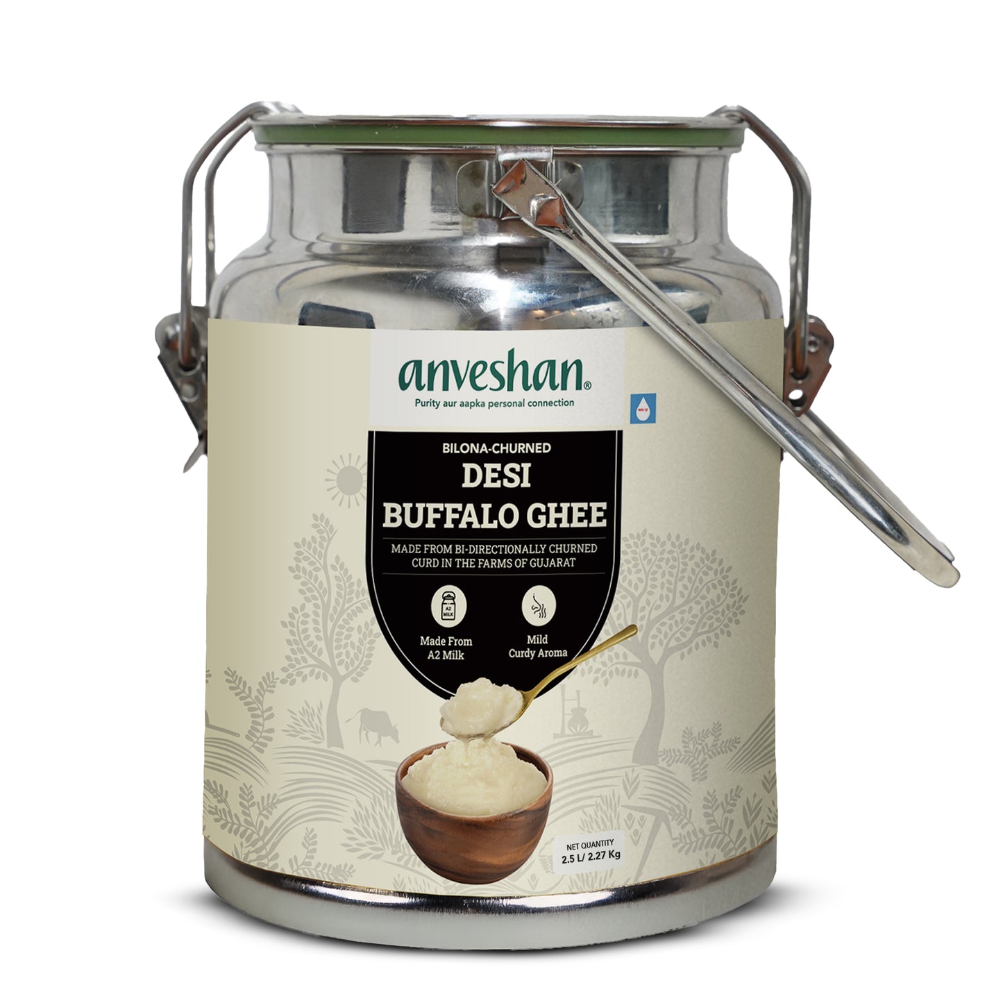 Bilona-Churned Desi Buffalo Ghee