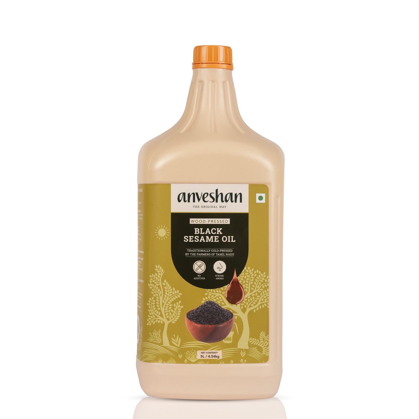 Wood-Pressed Black Sesame Oil