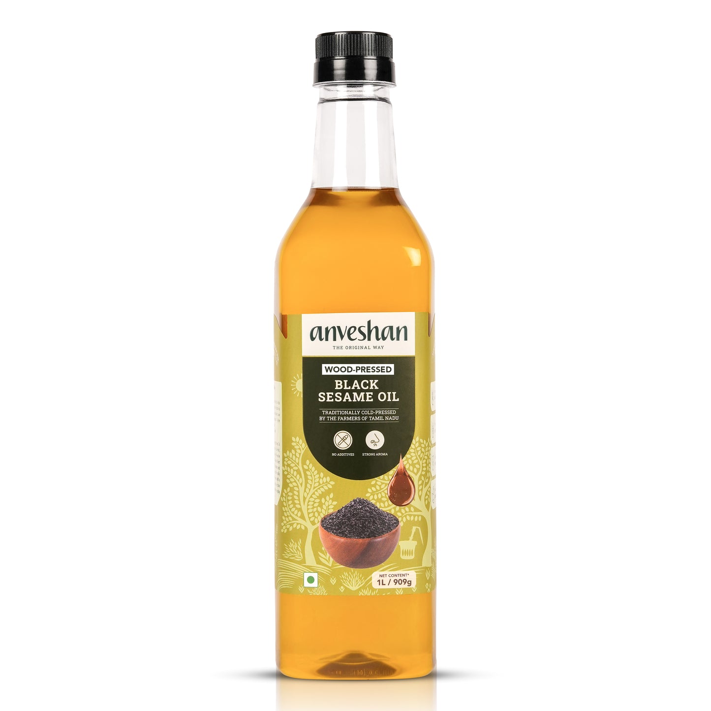Wood-Pressed Black Sesame Oil