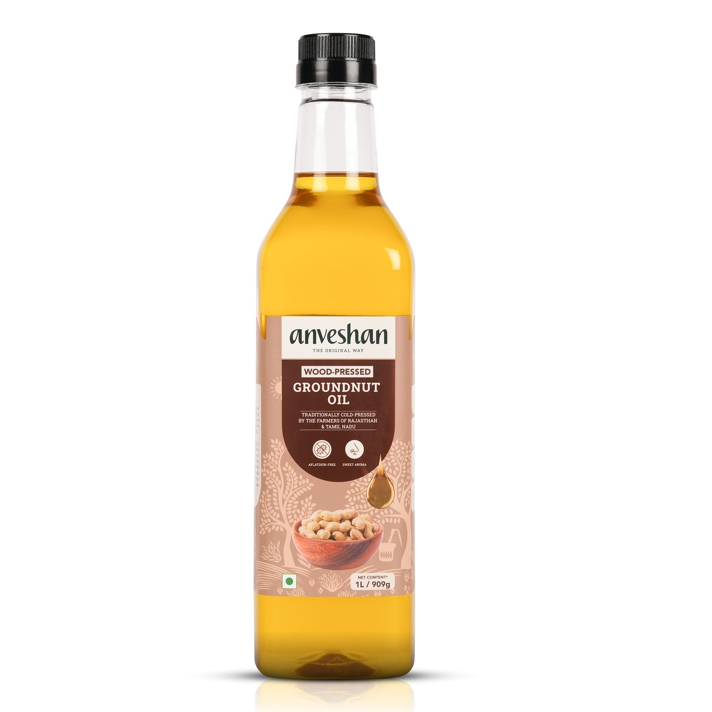 Wood-Pressed Groundnut Oil