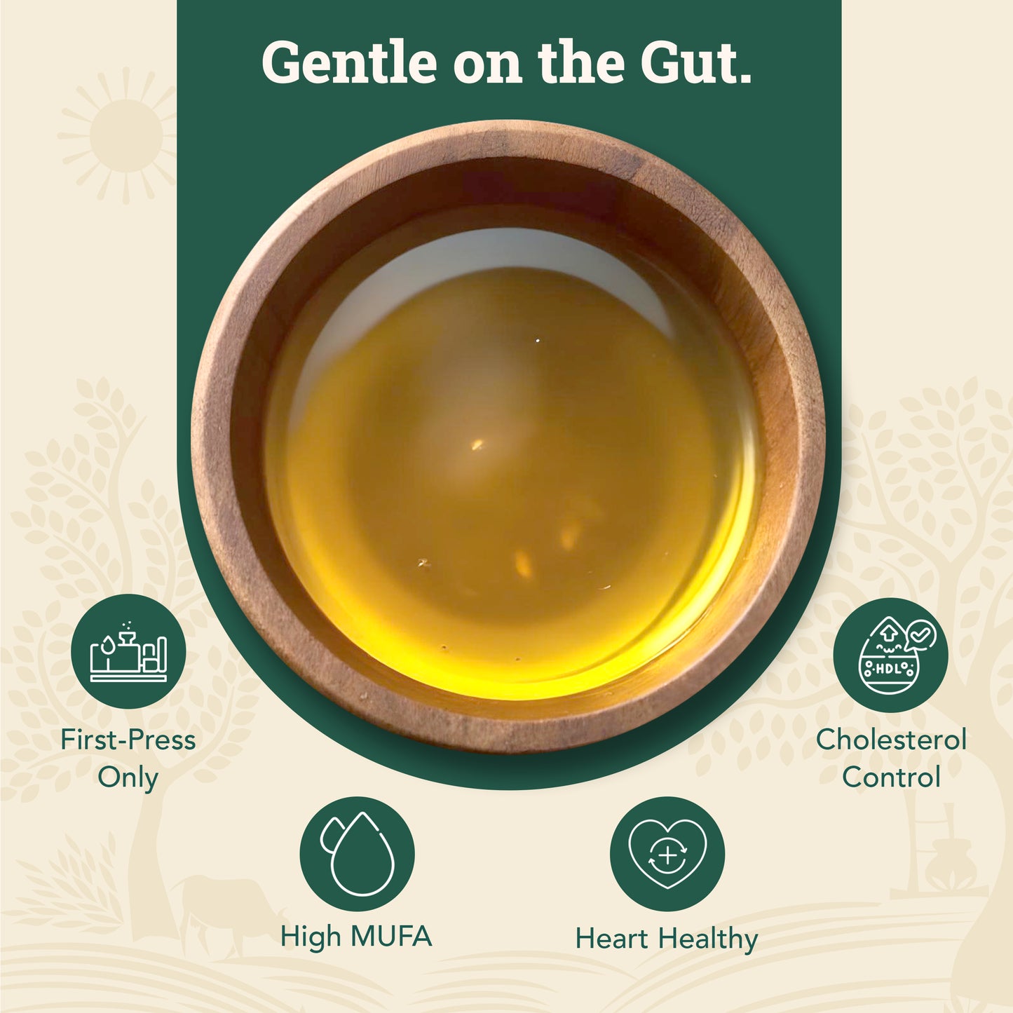 Wood-Pressed Groundnut Oil