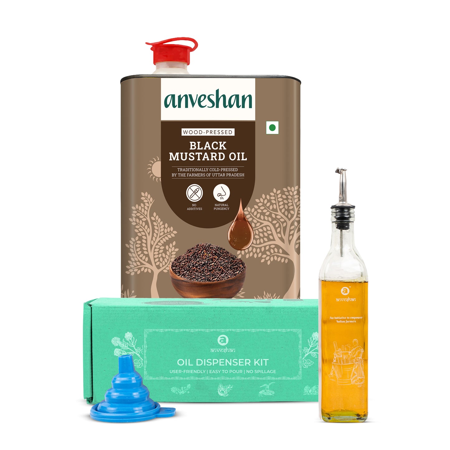 Wood-Pressed Black Mustard Oil