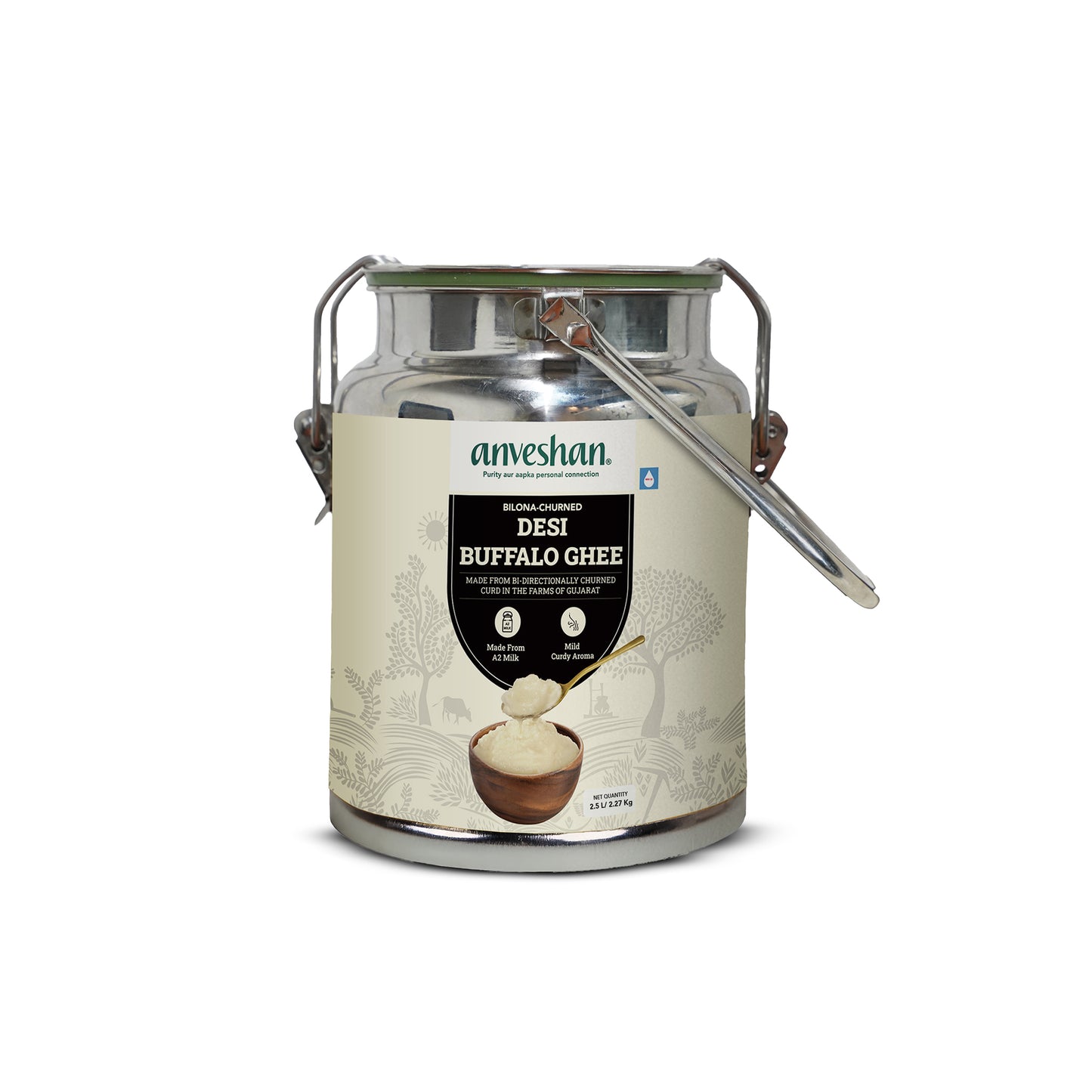 Bilona-Churned Desi Buffalo Ghee