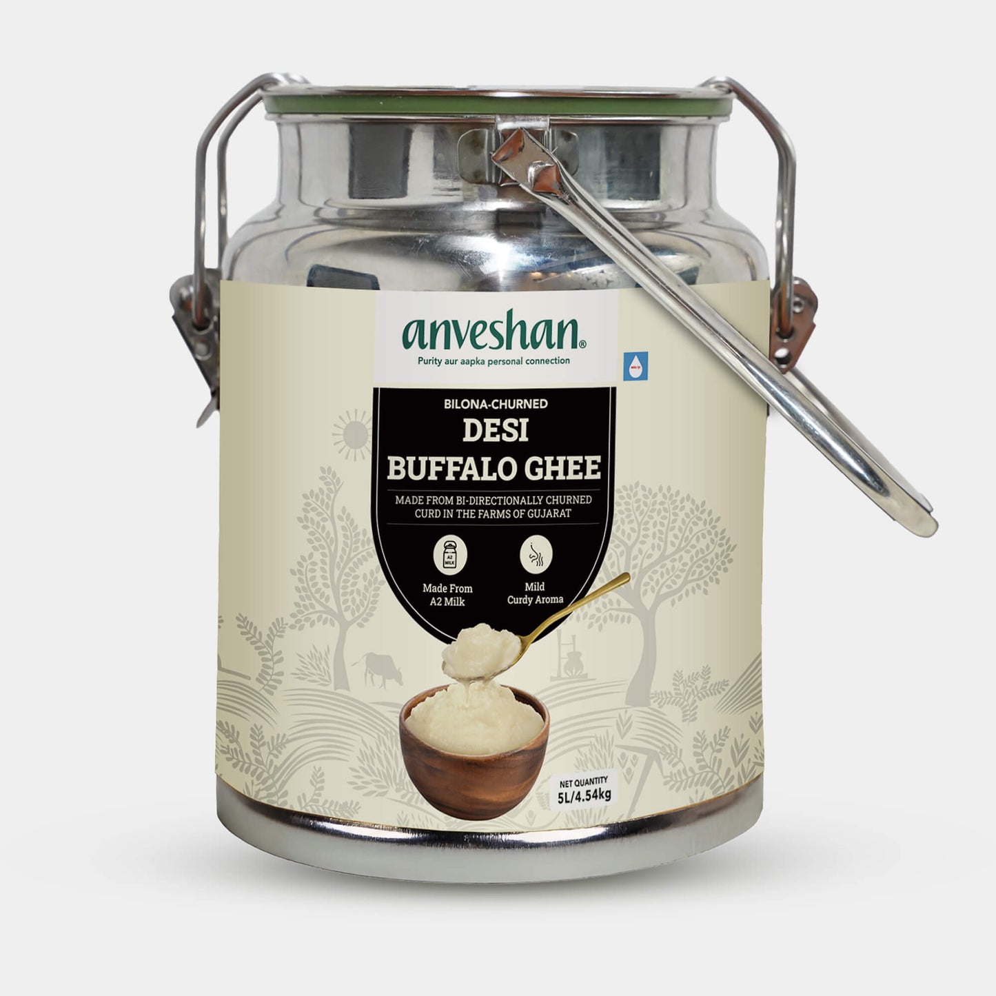 Bilona-Churned Desi Buffalo Ghee