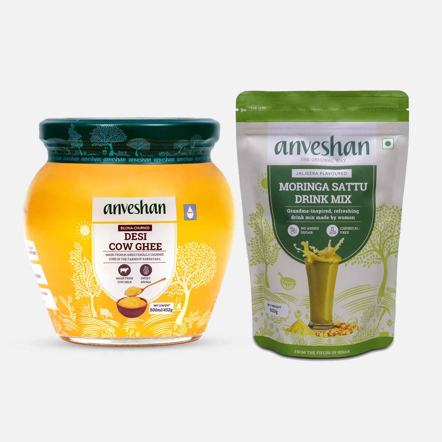 Moringa Sattu and A2 Desi Cow Ghee