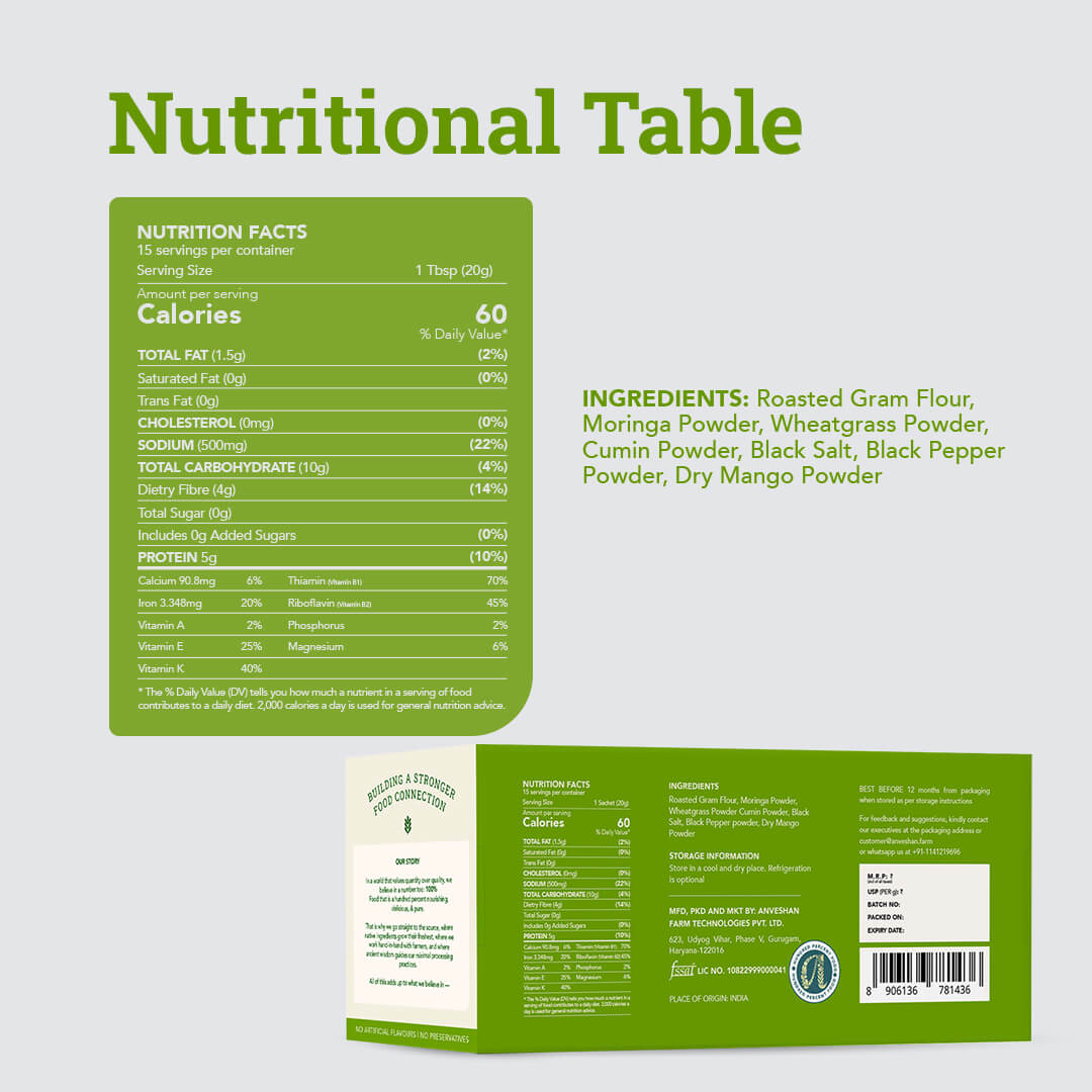 Moringa Sattu Drink Mix Sachets