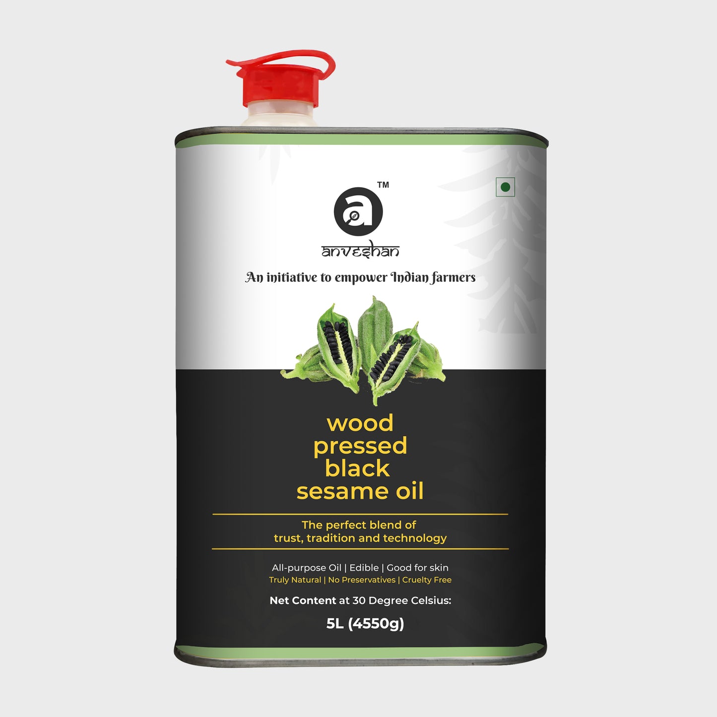 Wood Cold Pressed Black Sesame Oil