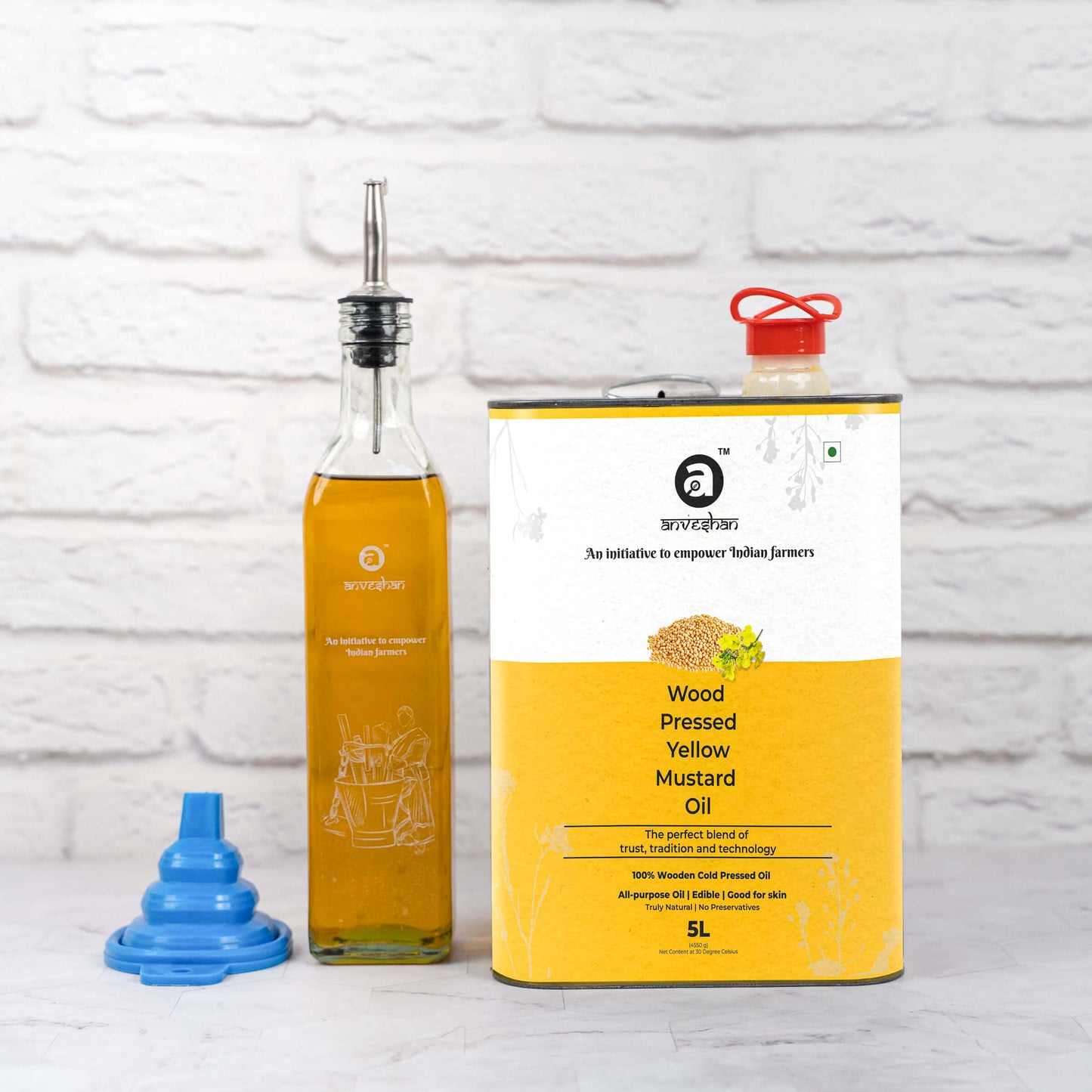 Wood Cold Pressed Yellow Mustard Oil