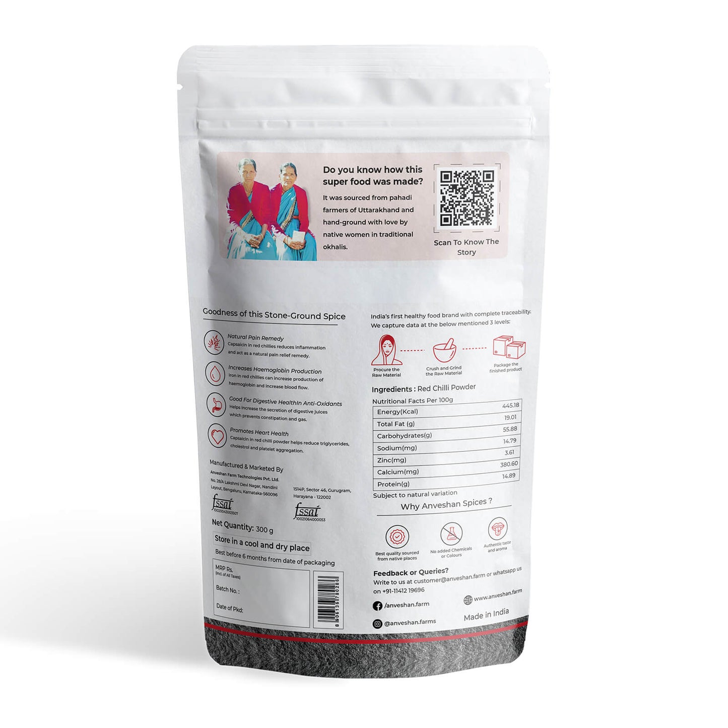 Stone-Ground Red Chilli Powder