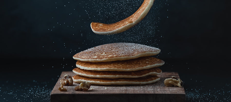 Pancakes with Roasted Flax Seeds