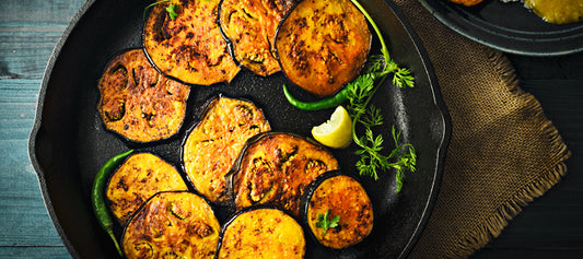 Baingan Bhaja with Mustard Oil