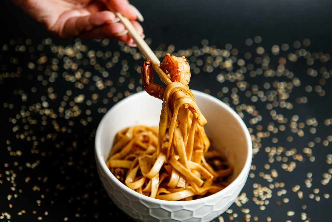 Noodles with Black Sesame Oil