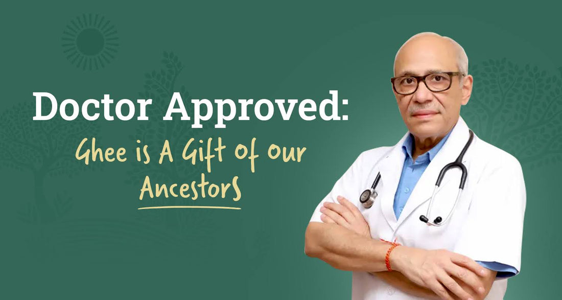 Anveshan spray cans of groundnut oil, desi cow ghee, and olive oil with tagline Diet Like A Pro