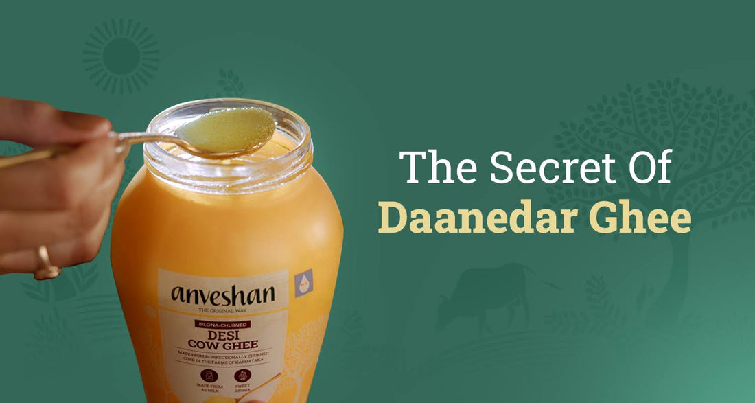 Grainy Anveshan Ghee in jar
