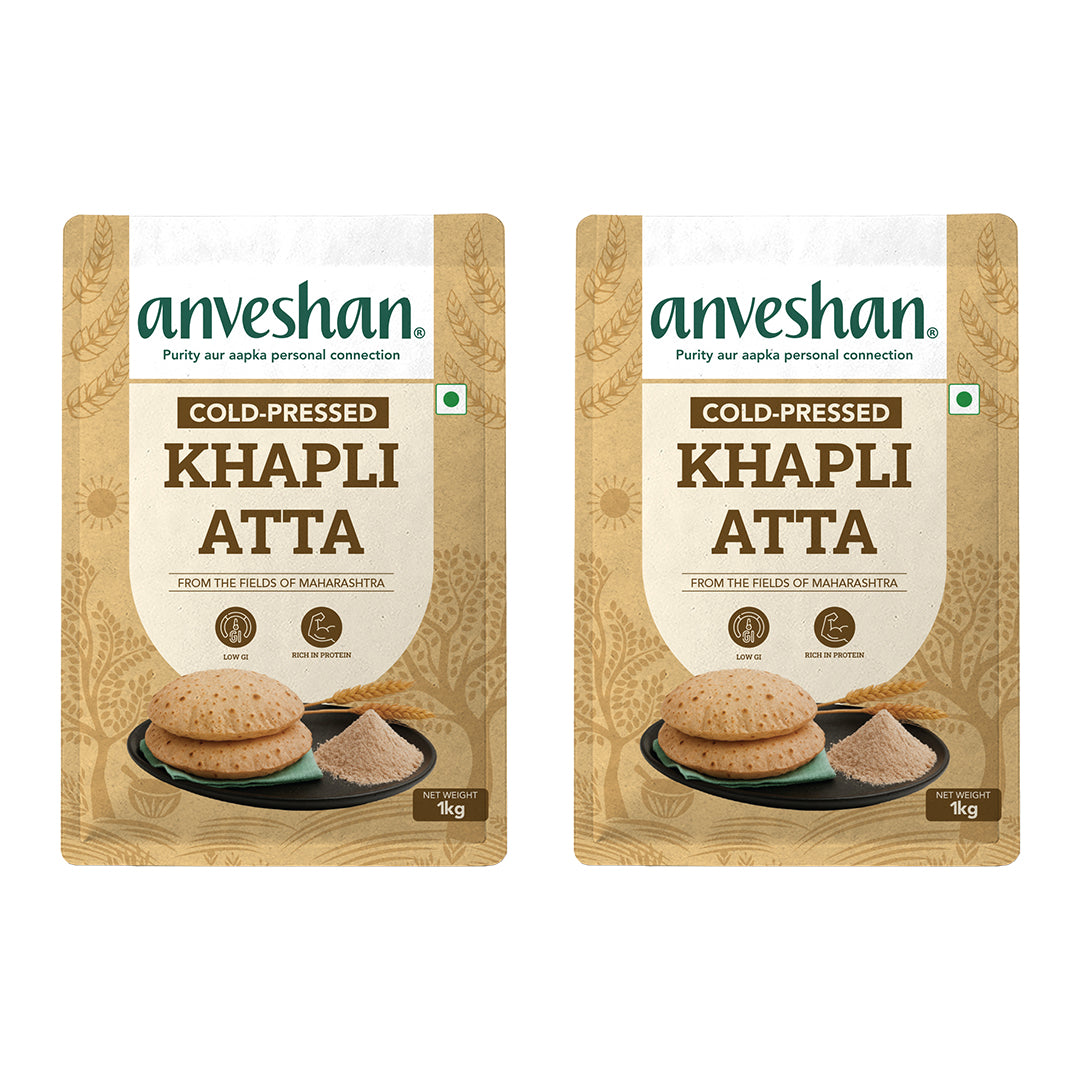 Khapli Aata 1 Kg Pack of 2
