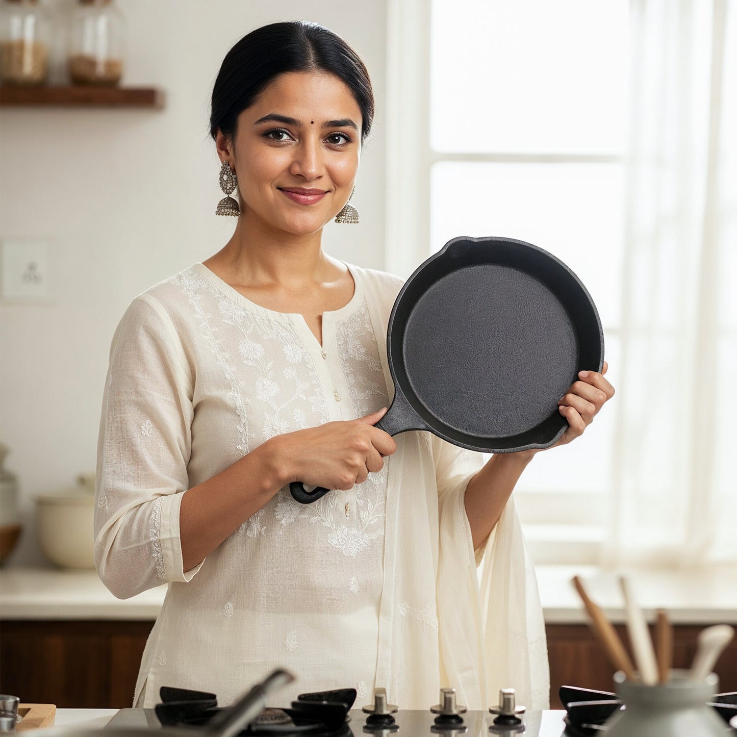The Indus Valley CASTrong Cast Iron Fry Pan