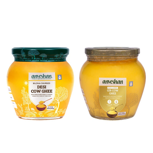A2 Desi Cow Ghee and A2 Gir Ghee Combo
