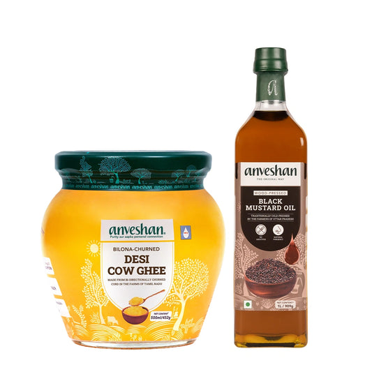 Wood Pressed Mustard Oil and A2 Ghee