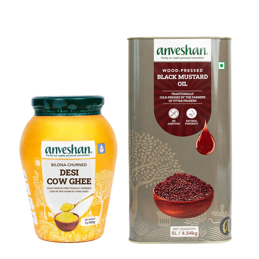 Wood Pressed Mustard Oil and A2 Ghee