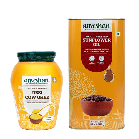 A2 Desi Cow Ghee & Sunflower Oil