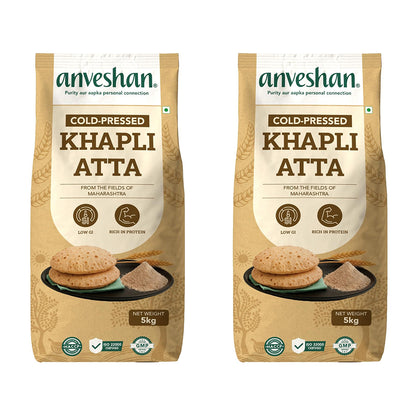 Khapli Aata 5 Kg Pack of 2