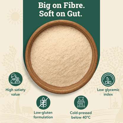 Cold-Pressed Khapli Atta | 100% Emmer Wheat | High Fibre, High Protein