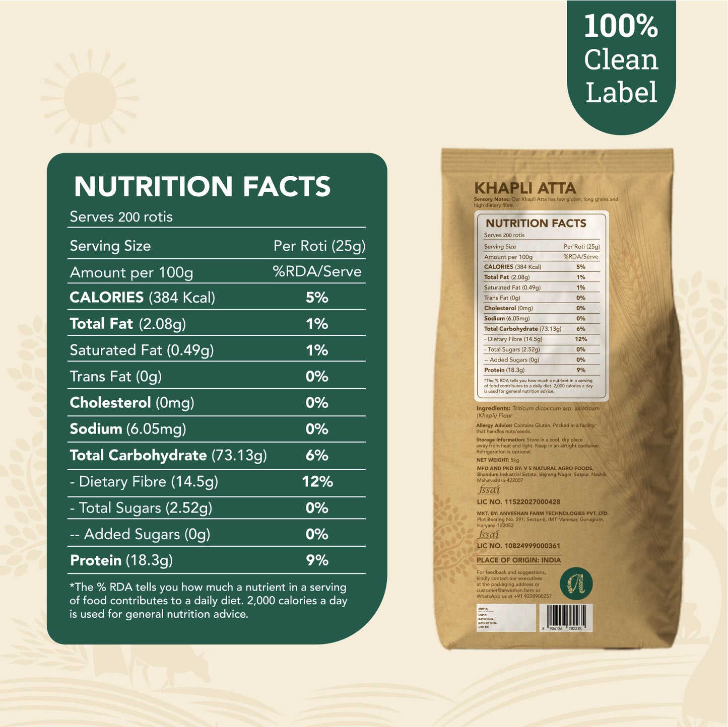 Cold-Pressed Khapli Atta