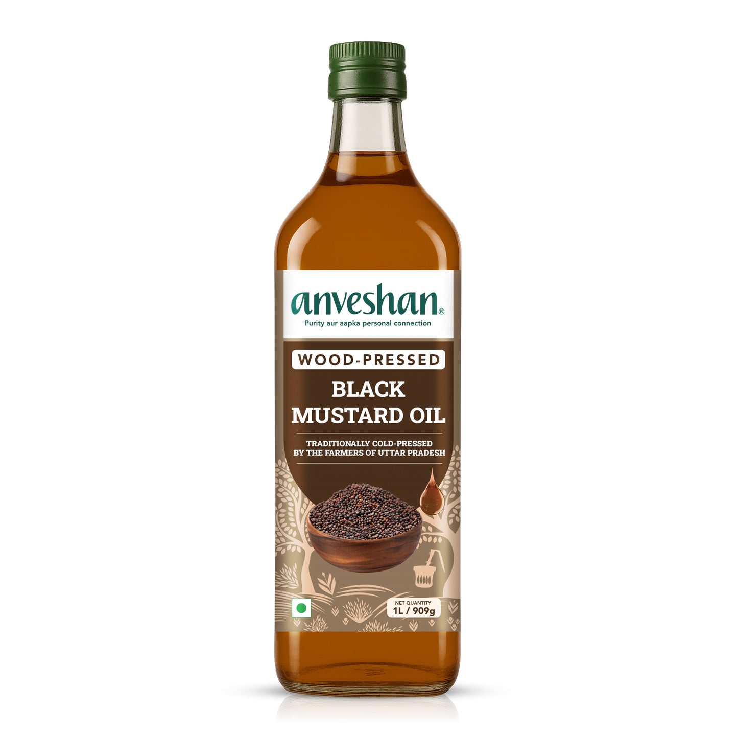 Wood-Pressed Black Mustard Oil
