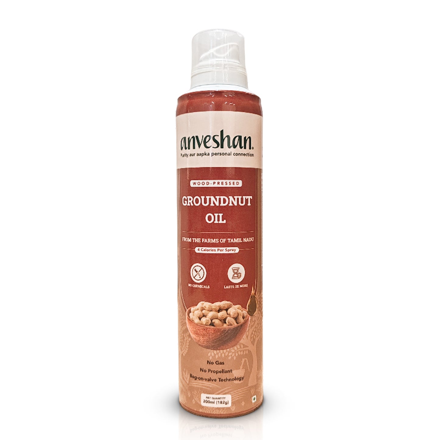 Wood-pressed Groundnut Oil- Spray Can