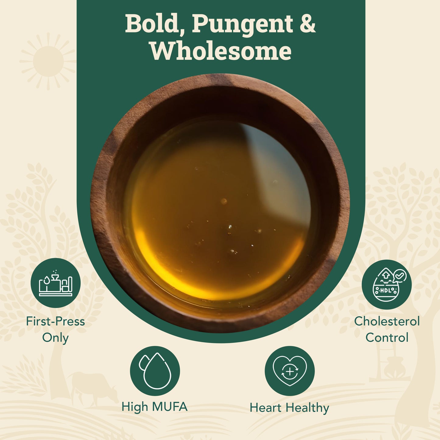 Wood-Pressed Black Mustard Oil