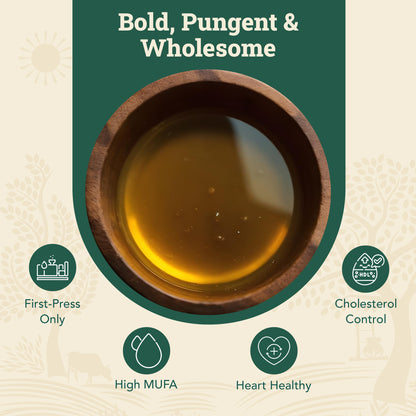 Wood-Pressed Black Mustard Oil