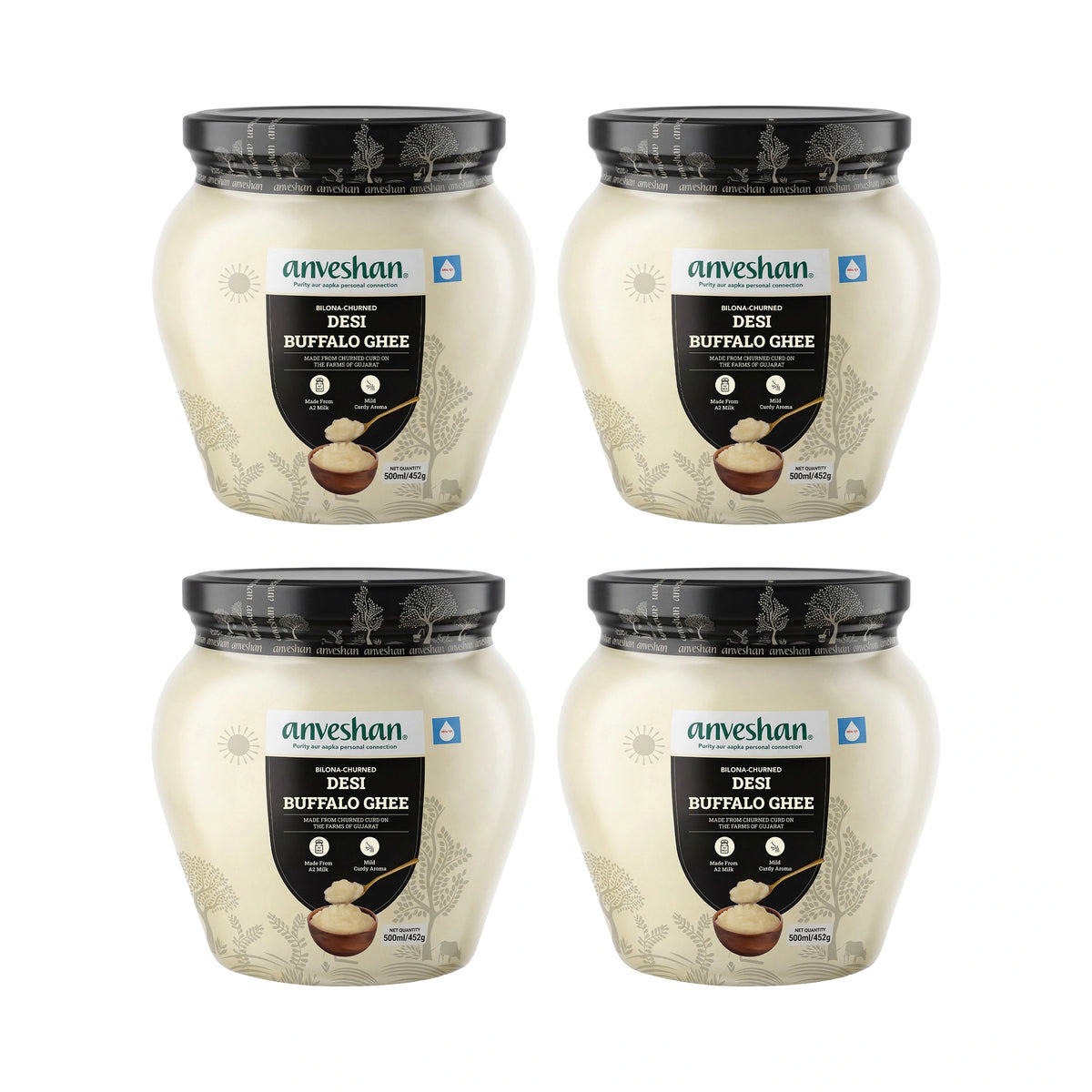 Bilona-Churned Desi Buffalo Ghee