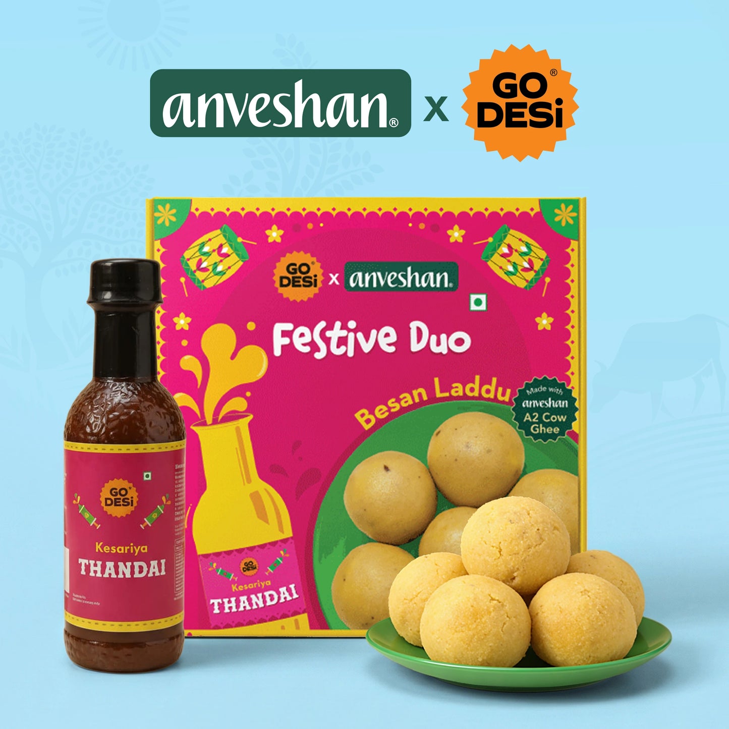 Anveshan X GO DESI: The Ultimate Holi Festive Duo