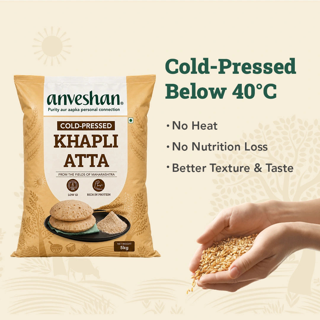 High Protein Atta 1kg (Pack of 2) + Khapli Atta 2kg + Khapli Multigrain Atta 2kg — Family Pack of 4