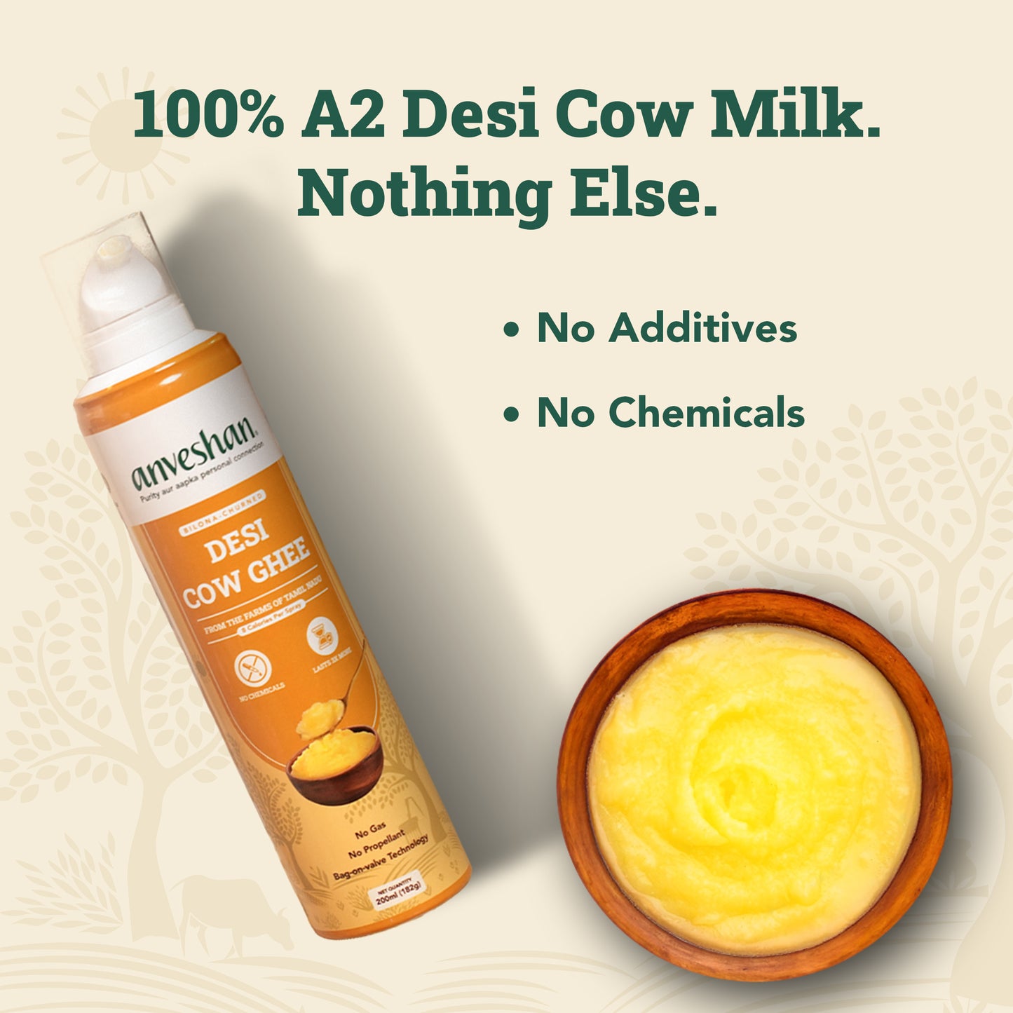 Desi Cow Ghee - Spray Can