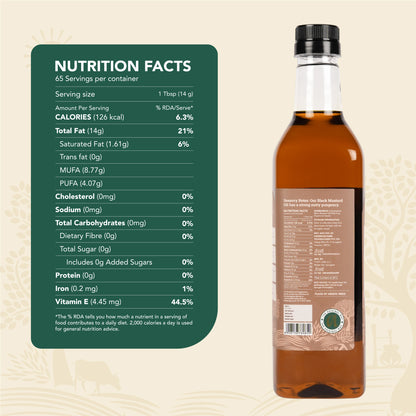 Wood-Pressed Black Mustard Oil