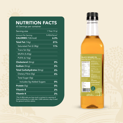 Wood-Pressed Black Sesame Oil