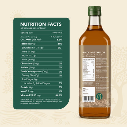 Wood-Pressed Black Mustard Oil