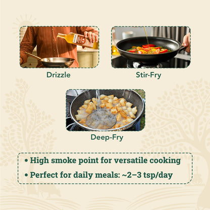 Wood-Pressed Groundnut Oil