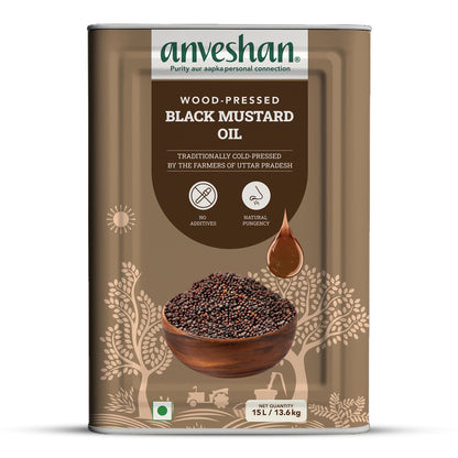 Wood-Pressed Black Mustard Oil