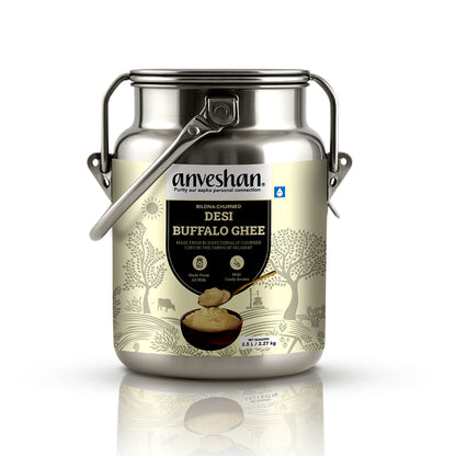 Bilona-Churned Desi Buffalo Ghee