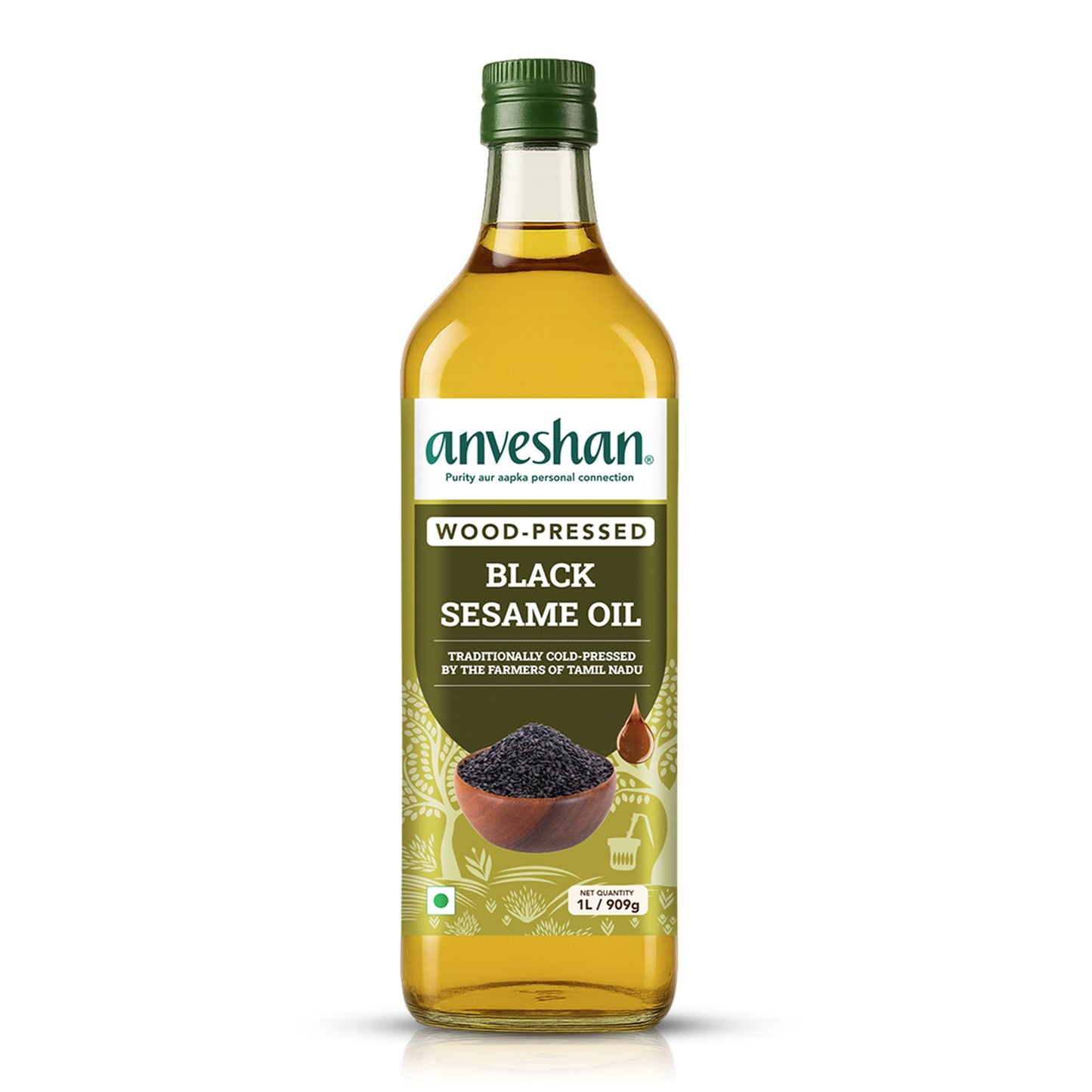 Wood-Pressed Black Sesame Oil